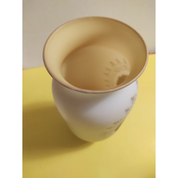 Large Italian Glass Flower Bouquet Vase ARDALT Venetian Hand Painted 9 1/4" tall - Picture 6 of 10